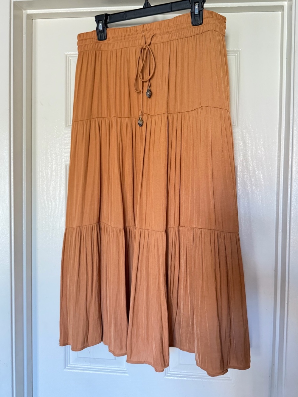 Joie Tiered Maxi Skirt in Rust